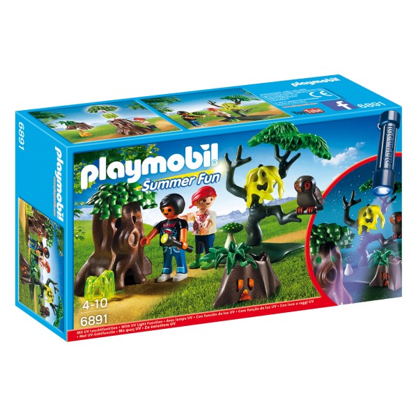 Playmobil 6891 Summer Fun : Enfants avec végétation et lampe torche - Playmobil-6891
