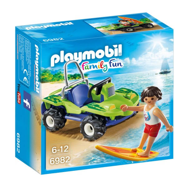 Playmobil 6982 Family Fun : Surfer et buggy - Playmobil-6982