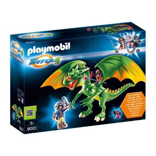 Playmobil 9001 Super 4 : Dragon Médiévalia avec Alex - Playmobil-9001
