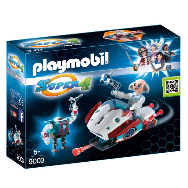 Playmobil 9003 Super 4 : Sky Jet et Docteur X - Playmobil-9003