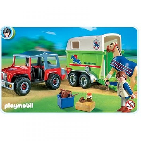 Playmobil 4189 - Cavalier avec 4x4 - Playmobil-4189