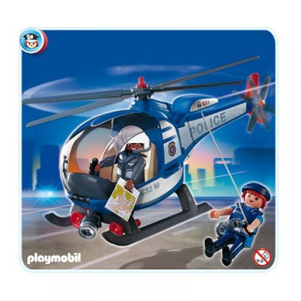 Playmobil 4267 : Hélicoptère de police - Playmobil-4267