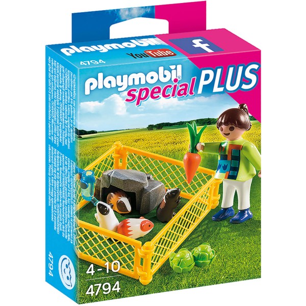 Playmobil 4794 : Spécial Plus : Enfant avec cochons d'inde - Playmobil-4794