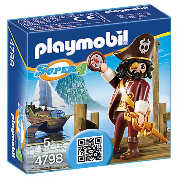 Playmobil 4798 : Super 4 : Barbe de requin - Playmobil-4798