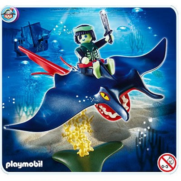 Playmobil 4801 : Pirate fantôme avec raie - Playmobil-4801