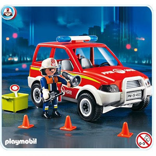 Playmobil 4822 : Voiture de pompier - Playmobil-4822