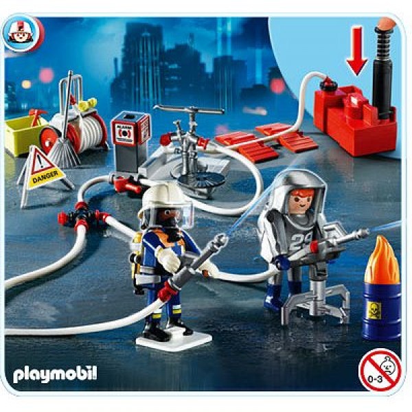 Playmobil 4825 : Pompiers et matériel d'incendie - Playmobil-4825