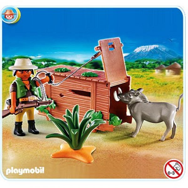 Playmobil 4833 : Chasseur avec piège - Playmobil-4833