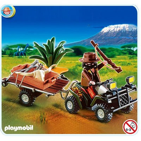 Playmobil 4834 : Quad safari et braconnier - Playmobil-4834