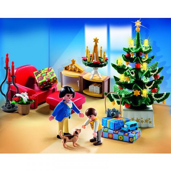 Playmobil 4892 : Salon avec décorations de Noël - Playmobil-4892