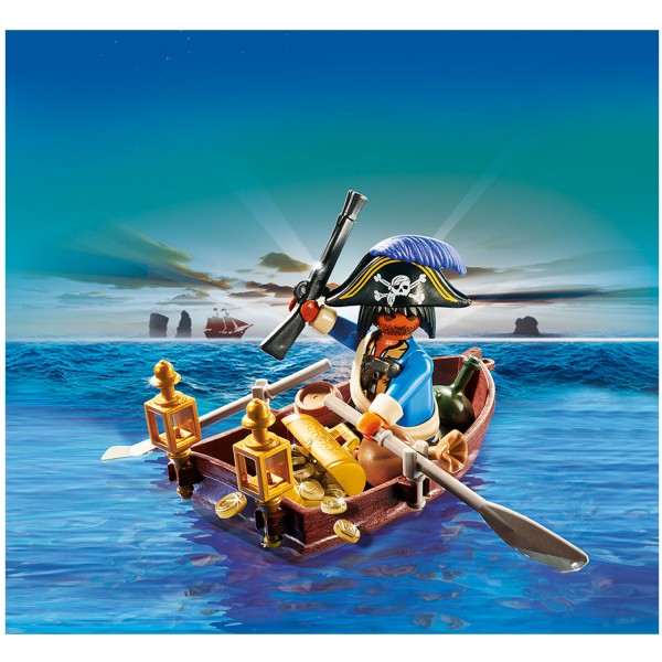 Playmobil 4942 : Oeuf surprise Pirate avec barque et trésor - Playmobil-4942