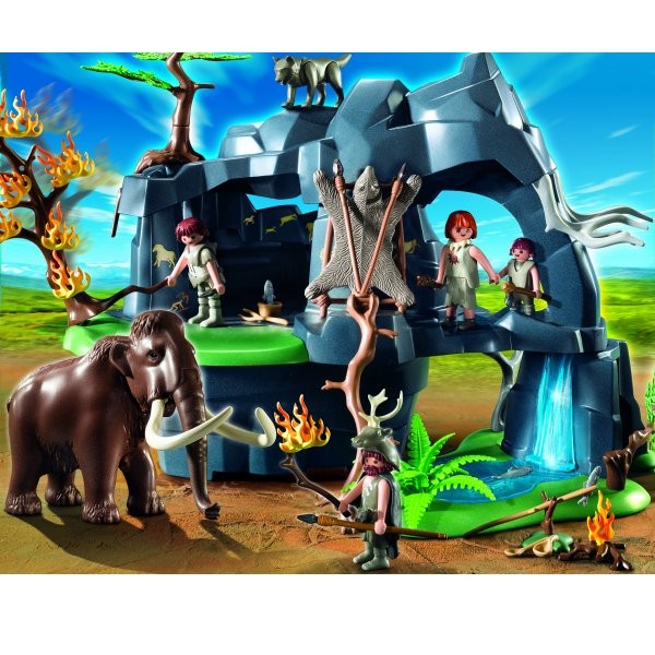 Playmobil 5100 : Grotte préhistorique avec mammouth - Playmobil-5100