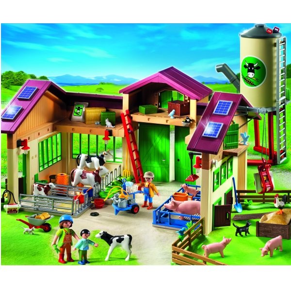 Playmobil 5119 : Ferme moderne avec silo - Playmobil-5119