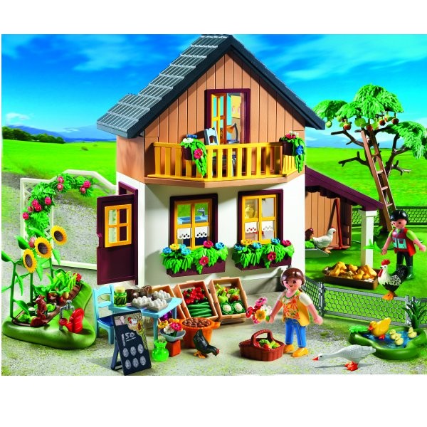 Playmobil 5120 : Maison des fermiers et marché - Playmobil-5120