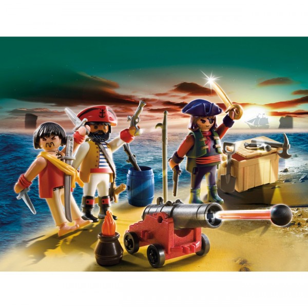 Playmobil 5136 : Equipage de pirates avec armes - Playmobil-5136