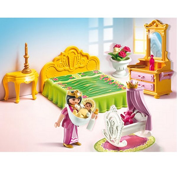 Playmobil 5146 : Chambre de la reine avec berceau - Playmobil-5146