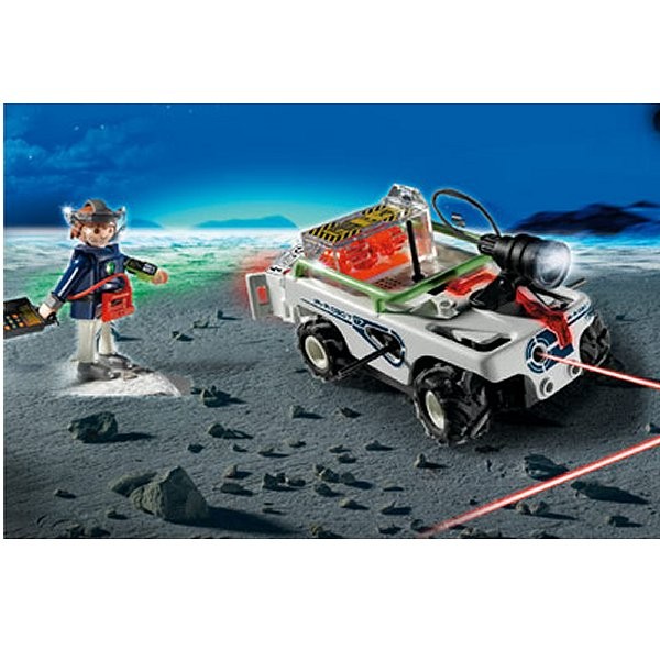 Playmobil 5151 : Véhicule E-Rangers commandé par infrarouge avec rayon lumineux - Playmobil-5151