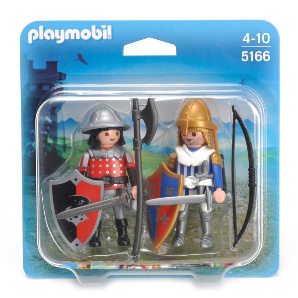 Playmobil 5166 :  Duo Chevalier du Lion avec Chevalier de l'Aigle - Playmobil-5166
