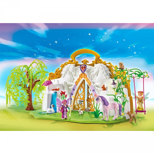 Playmobil 5208 : Parc enchanté des fées et licorne transportable - Playmobil-5208
