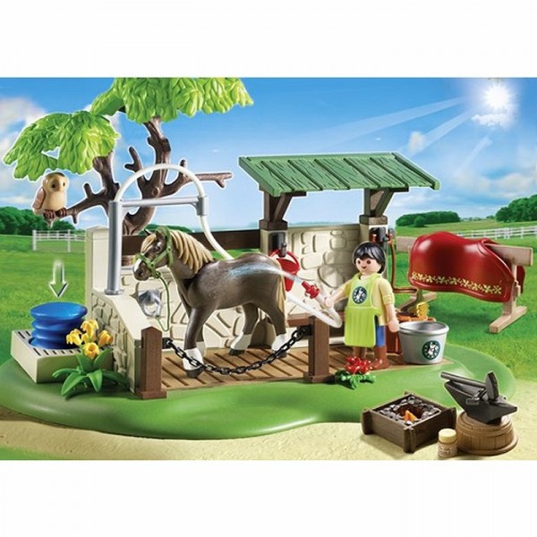 Playmobil 5225 : Box de soins pour chevaux - Playmobil-5225