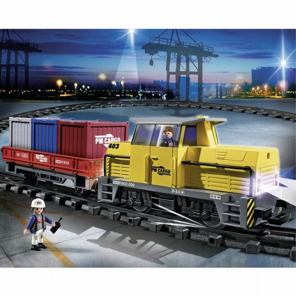 Playmobil 5258 : Train porte-conteneurs radio-commandé - Playmobil-5258