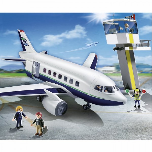 Playmobil 5261 : Avion et tour de contrôle - Playmobil-5261