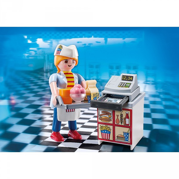 Playmobil 5292 : Serveuse avec caisse enregistreuse - Playmobil-5292