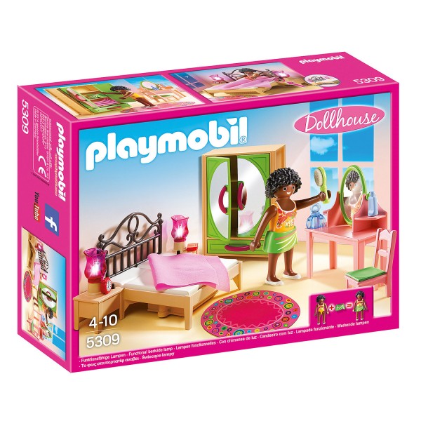 Playmobil 5309 : Dollhouse : Chambre d'adulte avec coiffeuse - Playmobil-5309