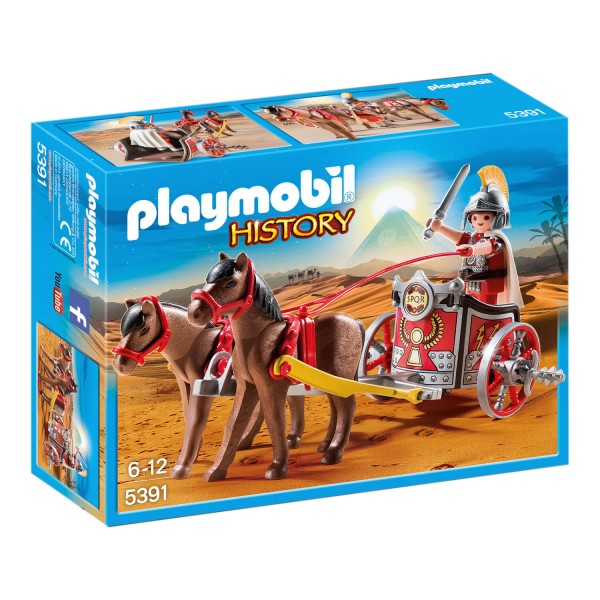 Playmobil 5391 : Char romain avec tribun - Playmobil-5391