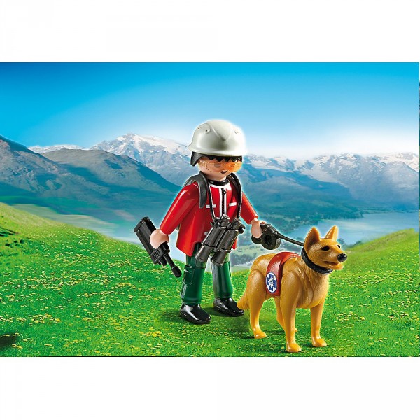 Playmobil 5431 : Sauveteur de montagne avec chien - Playmobil-5431