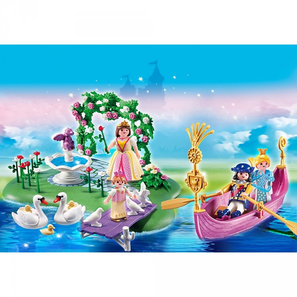 Playmobil 5456 : Compact Set anniversaire : Îlot des princesses et gondole - Playmobil-5456
