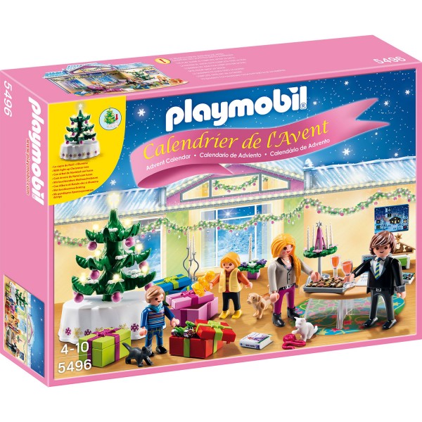 Playmobil 5496 : Calendrier de l'avent : Réveillon de Noël - Playmobil-5496