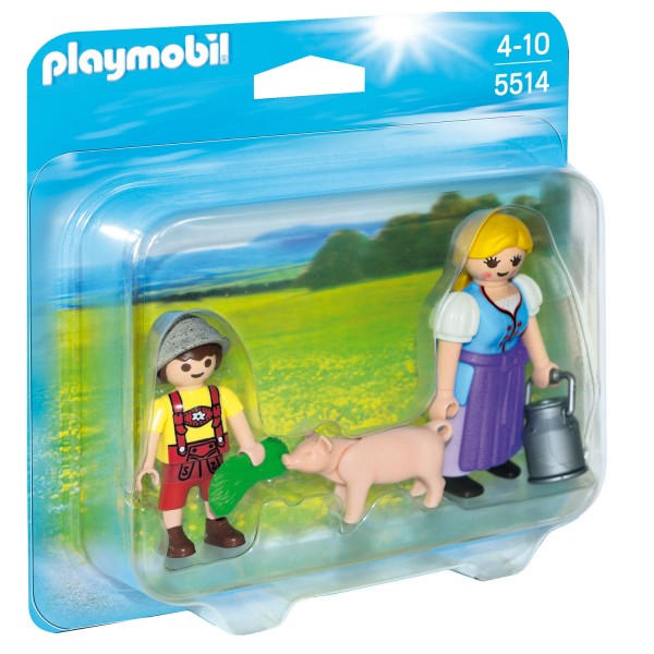 Playmobil 5514 : Duo Paysanne et enfant - Playmobil-5514