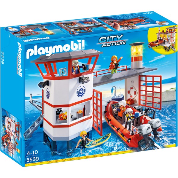 Playmobil 5539 : Poste de secours des sauveteurs en mer - Playmobil-5539
