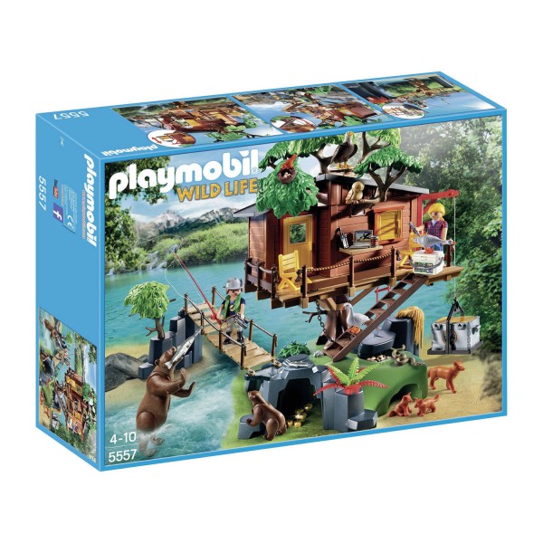Playmobil 5557 : Wild Life : Cabane des aventuriers dans les arbres - Playmobil-5557