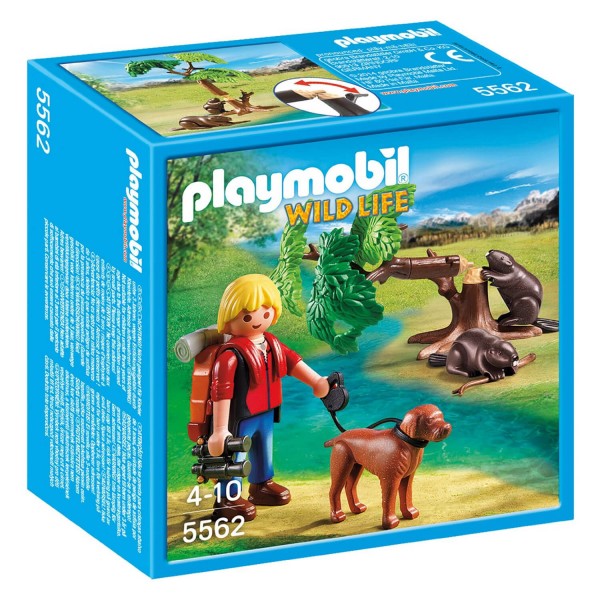 Playmobil 5562 : Wild Life : Randonneur avec castors - Playmobil-5562