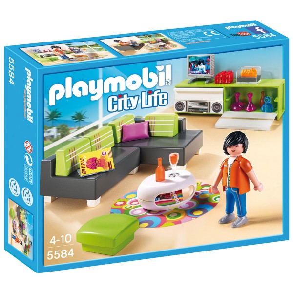 Playmobil 5584 : Salon moderne - Playmobil-5584