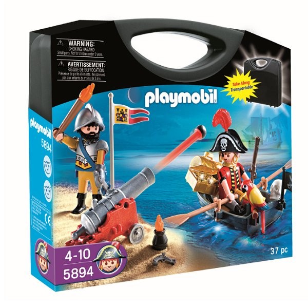 Playmobil 5894 : Valisette pirate et soldat - Playmobil-5894