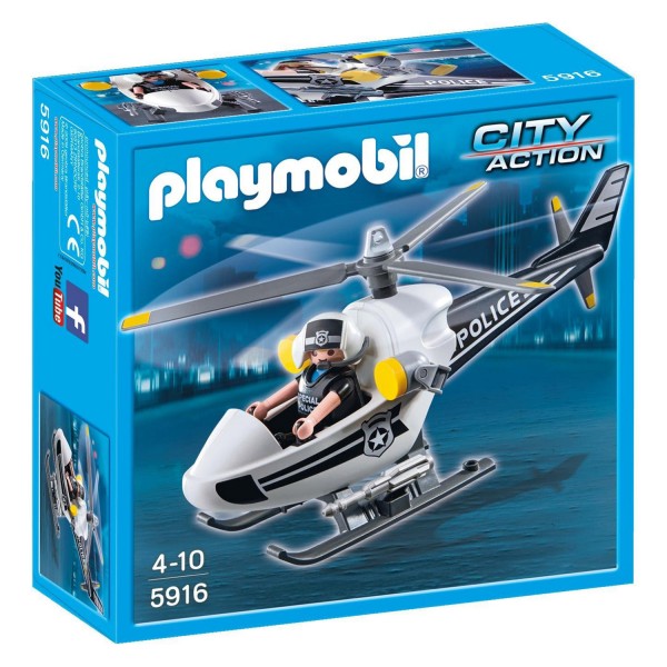 Playmobil 5916 : City Action : Hélicoptère de police - Playmobil-5916