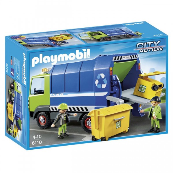 Playmobil 6110 : City Action : Camion de recyclage ordures - Playmobil-6110