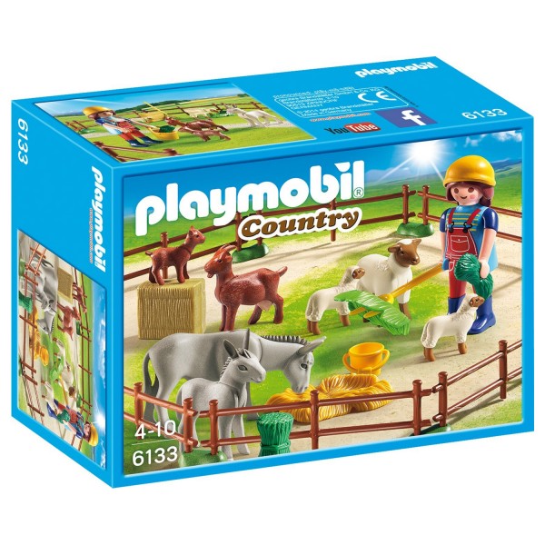 Playmobil 6133 : Country : Fermière avec animaux - Playmobil-6133
