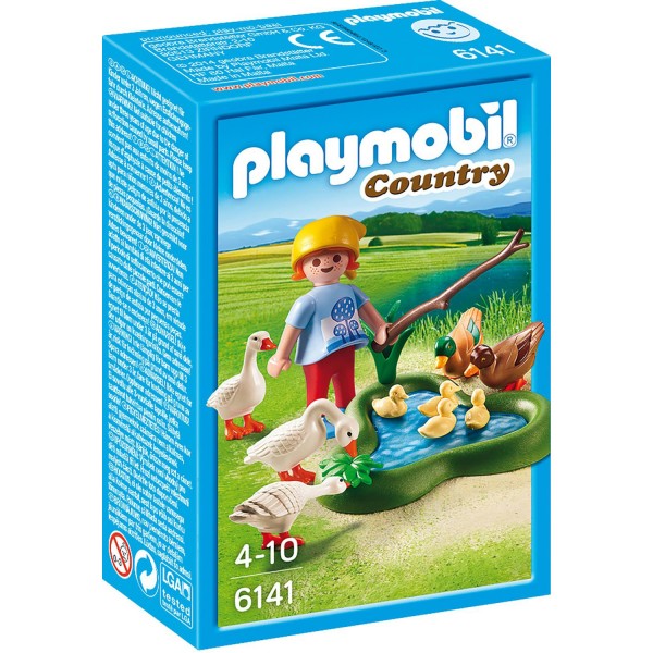 Playmobil 6141 : Country : Enfant avec oies et canards - Playmobil-6141
