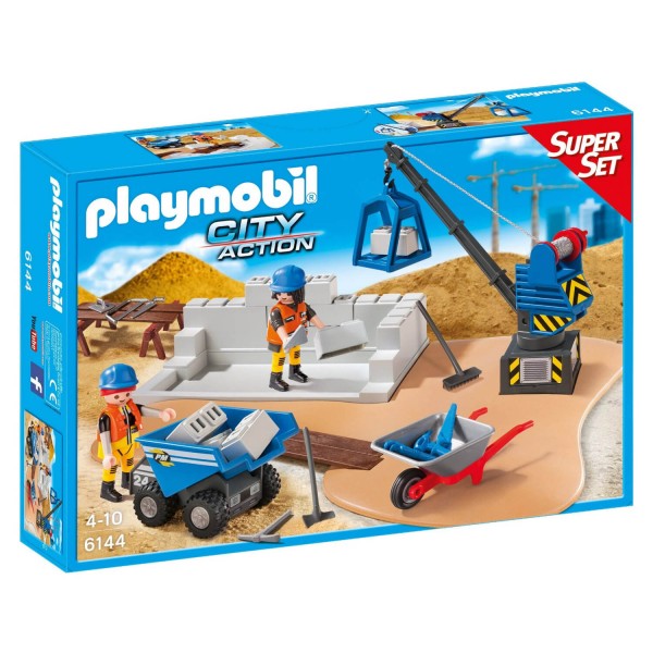 Playmobil 6144 : City Action : SuperSet Construction - Playmobil-6144