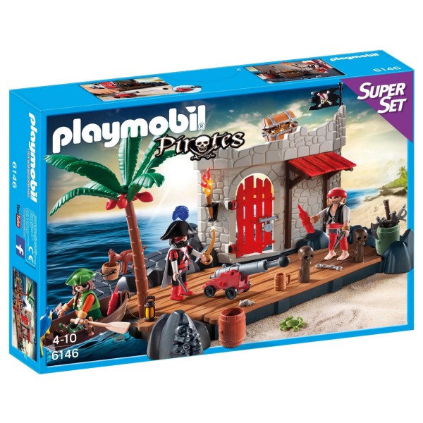 Playmobil 6146 : Pirates : SuperSet Îlot des pirates - Playmobil-6146