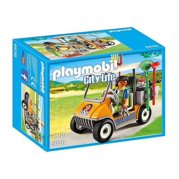 Playmobil 6636 - City Life : Soigneur animalier avec véhicule - Playmobil-6636