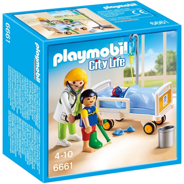 Playmobil 6661 : City Life : Chambre d'enfant avec médecin - Playmobil-6661