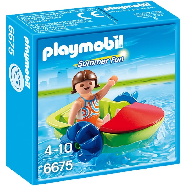 Playmobil 6675 - Summer Fun : Enfant avec bateau à pédales - Playmobil-6675