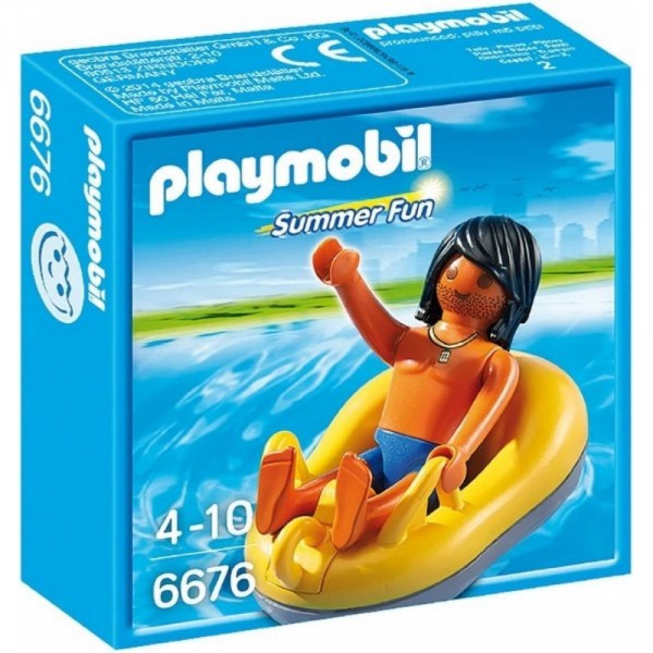 Playmobil 6676 - Summer fun : Vacancier et bouée de rafting - Playmobil-6676