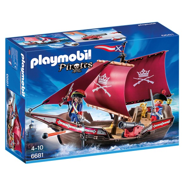 Playmobil 6681 : Pirates : Chaloupe des soldats - Playmobil-6681
