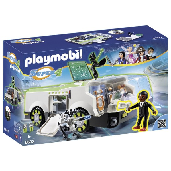 Playmobil 6692 :  Super 4 : Techno Caméléon avec Gene - Playmobil-6692